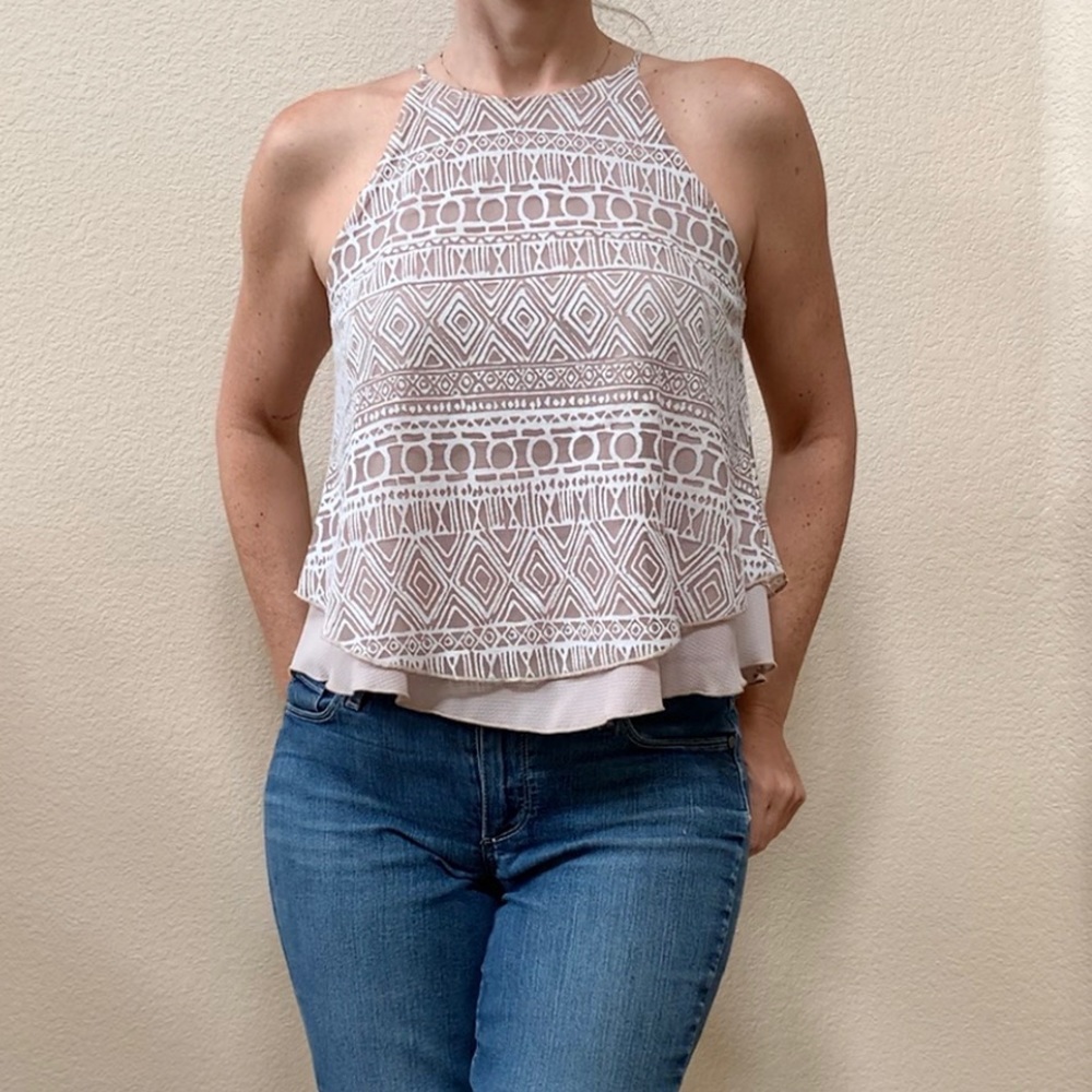 **SOLD** Tyche Flowy Tank Top Slightly Cropped S